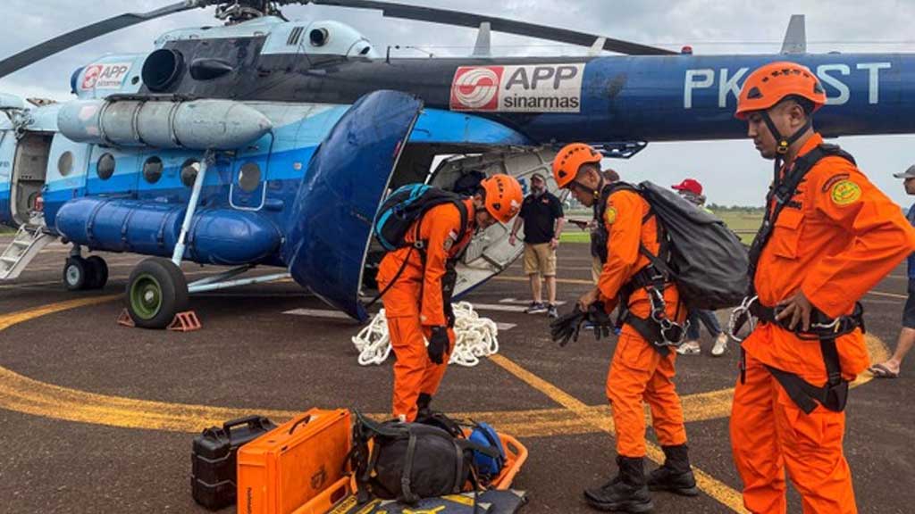 Pencarian Heli Kapolda Jambi